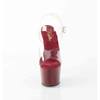 Pleaser - ADORE708 Ankle strap sandal - Transparent/Burgundy Product image